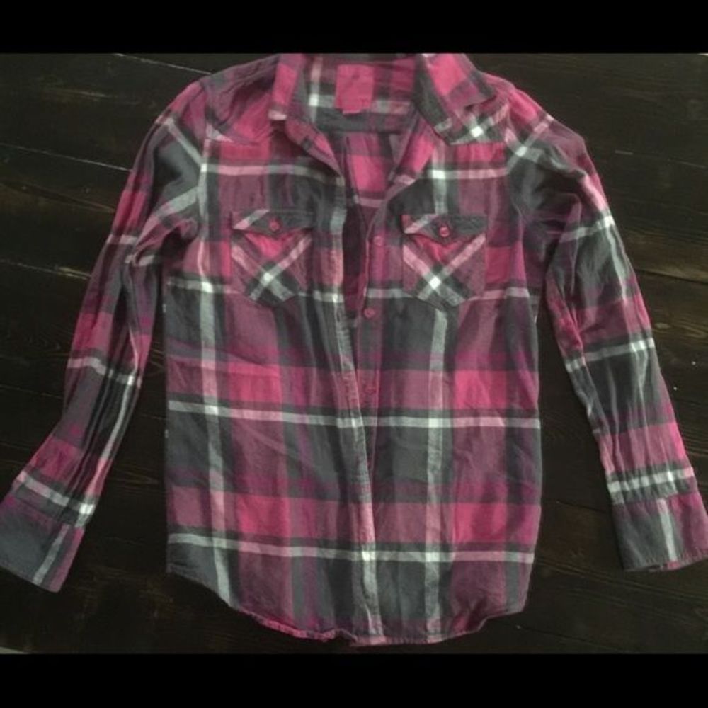 Pink plaid shirt